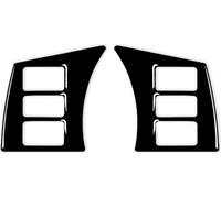 Pour Nissan 350Z 2003-2009 2pc Volant Bouton Type Cadre Autocollants Décoratifs, Conduite à Droite et à Gauche Universel