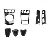 Pour Nissan 350Z Z33 RHD Console Centrale Panneau De Vitesses Ensemble De Couvercles Lève Vitre Garniture Intérieure Fibre Carbone Intérieurs Voiture Cadre Décoratif Console Centrale