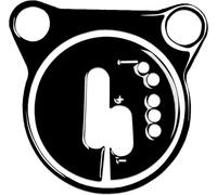 Pour Nissan 370Z Z34 2009- 2 en 1 voiture Transmission Automatique panneau décoratif autocollant, conduite à droite (noir)