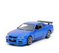 pour Nissan GT-R R34 Modèle De Voiture Sport Simulation Retirer Jouet 1 36(2)