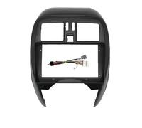 pour Nissan pour March pour Micra K13 2013-2017 Autoradio 9 Pouces Android MP5 avec Panneau Intégré Format 2 DIN LIANGYIMEI(Fascia with Cable)