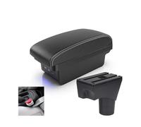 Pour Nissan Pour March Pour Micra K13 MK4 IV Pour Sunny Accoudoir Boîte Accoudoir Voiture Boîte 10-23 Boîte Rangement Intérieur Accessoires Voiture(B3 Black white 3 USB)