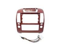 pour Nissan pour Navara D40 pour Frontier pour Pathfinder Kit De Montage pour Autoradio Adaptateur Façade D'autoradio Panneau Stéréo(Full Set A Red)