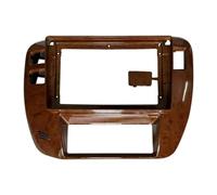 pour Nissan pour Patrol 1997-2005 Cadre D'autoradio avec Lecteur Vidéo Et Audio Installation sur Tableau De Bord Façade RESPUNEKBAH(Mahogany LHD)