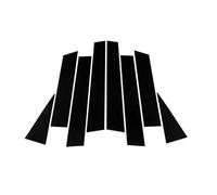 Pour Nissan Pour Qashqai J11 2016-2022 Garniture De Montant De Porte Vitre B C Autocollants En Polycarbonate Noir Brillant HRQCTIM