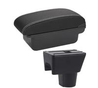 Pour Nissan Pour Terrano 3 Boîte D'accoudoir De Voiture Boîte De Rangement De Rénovation Détails Intérieurs Accessoires WEFOLCC(C3 black white NOUSB)