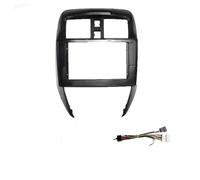 pour Nissan pour Versa BERLINE 2015-2019 Façade D'autoradio 10,1 Pouces pour Conduite À Gauche Lecteur MP5 Android Stéréo Panneau D'unité Principale 2 DIN RESPUNEKBAH(Frame Cable)