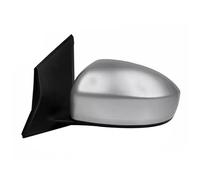 pour Nissan Tiida Hatchback 2011 2012 2013 2014 2015 Miroir Voiture de rétroviseur Cadre de garniture de miroir Protection Décoration Accessoires.,A-Silver-Left-3 Wire