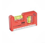 Pour niveau d'esprit de 10 cm avec double fioles à bulles et matériau ABS robuste pour une utilisation fiable dans la construction et les travaux d'installations