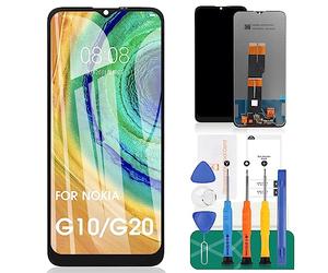 pour Nokia G10 Écran LCD pour Nokia G20 Écran de Remplacement TA-1334 Écran Tactile TA-1336 Assemblage de numériseur Kit de réparation（Noir, sans Cadre）