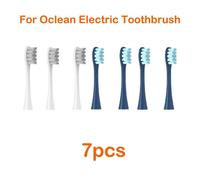 Pour Oclean 7 Pièces Têtes De Rechange Têtes De Brosse Débit/X/X Pro/ Z1/ F1/ One/ Air 2 /Se Doux Dupont Sonique Brosse À Dents Poils Sous Vide.3Grey 4Dark Blue