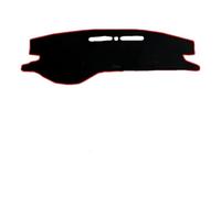 pour Octavia A8 2021-2024 Housse De Tableau Bord pour Voiture Plateforme D'instruments Light Pad Tapis Accessoires pour Couverture De Tableau(Left Hand Red Edge)