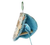 pour oiseaux chaud - Maison de nidification des perroquets, peluche | Bird House Cachette avec perchoir à oiseaux Cabane Habitat pour perroquets suspendue pour gruau