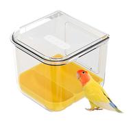 Pour oiseaux | Conteneur alimentaire transparent pour oiseaux | Conteneur de nourriture pour pinsons - Conuro Periquito Canari Pinson Cacatoès Inséparable Moineau