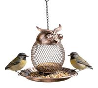 Pour oiseaux d'extérieur - Décoration vintage pour jardin | en forme de hibou pour chardonneret, pour oiseaux comme tuiles et moineaux dans le jardin, le balcon ou l'arbre