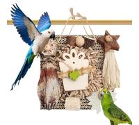 pour oiseaux en bois, matériau en carton | Accessoires pour animaux de compagnie, balcon, poulet, conure, terrasse, fenêtre intérieure, cour, jardin extérieur