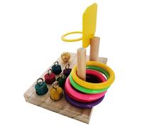 pour oiseaux - Gym de jeux pour entraînement à l'intelligence des perroquets | Jouet d'apprentissage interactif pour perruches, cacatoès, inséparables, perruches, canaris et pinsons,
