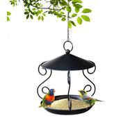 Pour oiseaux, plateau en métal imperméable pour alimentation - Pendentifs pour extérieur, jardin, balcon, terrasse, patio, parc, observation des oiseaux et espaces extérieurs