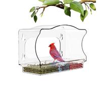 pour Oiseaux sur fenêtre : Style, Optique, couplé sous Vide, présentoir pour Conserver Les de visiteurs à Plumes, Observation du Verre à la Maison | Conteneur et Alimentation