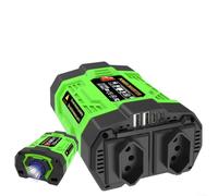 pour onduleur pour voiture 200W 12V pour vers 220V Double pour prise AC(12 to 220 BR)