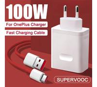 Pour Oneplus D'origine 100W SuperVOOC Chargeur Rapide De Charge Plug US UE Adaptateur Pour Oneplus 15 14 13r 12 11 13 Pro USB Type C Câble