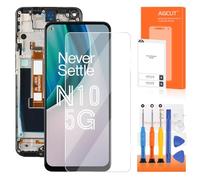 Pour OnePlus Nord N10 5G Écran de remplacement pour OnePlus Nord N10 5G LCD Display BE2029 BE2025 BE2026 BE2028 LCD Digitizer Assemblée Écran tactile Pièces de réparation Noir avec cadre