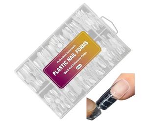Pour Ongles | 120 Pièces Double Pour Reconstruction Ongles | 12 Mesures, Formes Artificielles Transparentes Réutilisables Pour Manucure | Design Pour Salon Beauté Maison
