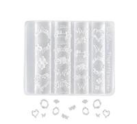 Pour ongles en dentelle - Modèles transparents pour manucure avec papillons | Moule à ongles en forme de dentelle pour moulage en résine, décoration de manucure, débutant, expérimenté, salon
