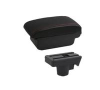 Pour Opel Pour Astra H 2008-2011 Boîte Rangement D'accoudoir Voiture | Support D'Bras Voiture Espace Rangement Supplémentaire Intérieur Sans Encombrement Accoudoir(A1 red line No USB)