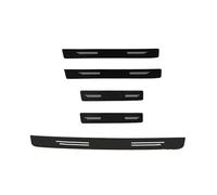 pour Opel pour Mokka Protège-Sie Porte Fibre Carbone Adhésif Seuil Bande Anti-Rayures Face Latérale Décalque Pare-Chocs Coffre(5 pièces)