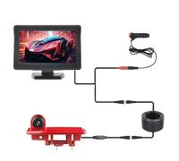 pour Opel pour Vivaro 2014 Vision Nocturne Caméra Recul avec Éclairage des Feux Arrière Et Écran D'affichage Voiture 43 Pouces Caméras De Recul Voiture(Desktopdisplay Camera)