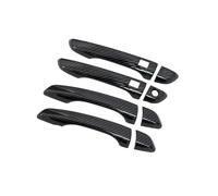 pour Opel pour Vivaro pour Zafira Life 2019 Housse Protection pour Poignée Porte Extérieure Voiture Accessoires Décoration Voiture(2 clés sans clé Noir Carbone)