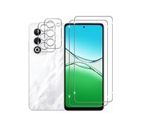 NOVAGO Compatible avec Oppo A5 4G（CPH2727）/A5 5G（CPH2735） - Pack de 4 Films vitre verre trempé donc 2 pour écran et 2 pour l'objectif caméra arrière
