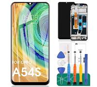 Pour OPPO A54S Écran de remplacement pour OPPO A54S Écran LCD pour OPPO A54S écran tactile numériseur CPH2273 Kit de pièces de réparation avec cadre (noir)