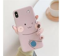 Pour OPPO F9/F11/A3/A5/A3S/A59/A57/A7X/A83/A9/K1/K3/Realme X Soft TPU Handy Case Shell Cartoon Back Cover rose