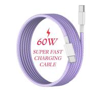 Pour OPPO Find X8-X5-Pro Lite, Reno 14 / 13-13f-13fs / 12f-12fs-12 / 11-10-8T Pro, A5 5G / a5 Pro / A80 / A60, Pad 3 Chargeur Rapide 60 W USB-C vers C Câble 1 m (Câble USB C vers USB C) (PUR) PLE)