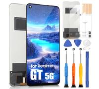 pour Oppo Realme GT 5G LCD Écran pour Realme GT 5G RMX2202 LCD Display Écran de Rechange Remplacement Tactile Assemblée avec Réparation Kit (Incell, sans Fingerprint Unlocking)