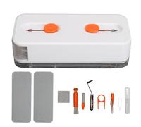 Pour Orange, pour un ensemble de nettoyage de téléphone portable de 12 sur 1, une trousse d'outils de nettoyage électronique portable, pour les écouteurs