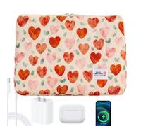pour ordinateur portable-étui de transport de tablette, étui de protection pour ordinateur portable souple, organisateur multifonctionnel de 14 pouces | FAIBLE CURAL FLORAL POUR GIURLI JURMI de p