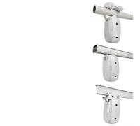 Pour ouvre-rideau pour tringle romaine, rail en U et rail en T - Moteur 3 en 1 - Compatible avec batterie de 4000 mAh - Fonctionnement silencieux - Facile - Bu (1 pièce)
