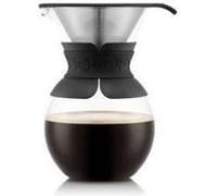 POUR OVER Cafetiere BODUM filtre permanent maille 1.0 l 8 tasses Noir Noir G