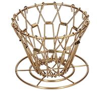 Pour Over Coffee Dripper | Foldable 304 Stainless Steel Holder | Portable Coffee Maker for Travel/Camping/Office | Reusable Gold Drip Cone