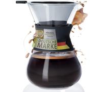 Pour Over Machine à café avec filtre permanent en acier inoxydable, Machine à café et cafetière 650ml