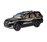pour Overbearing Prado SUV Alliage Voiture Modèle Porte Simulation Métal Souvenir 1 18(Noir)
