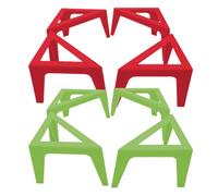 Pour Painting Canvas Risers - Triangular Holders for Studio Display | ABS Material, 10x5x5cm Size, 4 Piece Stand Set, Artists Students Home School Exhibition Supplies, Easy Setup