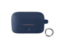 pour Panasonic RB-C10, étui de Protection en Silicone pour écouteurs, Coque Antichoc avec Boucle pour Mousqueton，Bleu