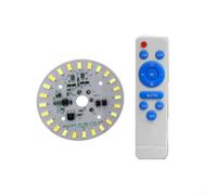 Pour panneau de source lumineuse solaire 12 W monté au plafond avec télécommande pour modes lumière blanche et chaude 6 V entrée solaire