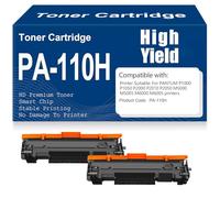 pour PANTUM Cartouches de Toner PA-110H Haute capacité avec Puce Compatibles pour PANTUM P1000 P1050 P2000 P2010 P2050 M5000 M5005 M6000 M6005 3200 Pages,PA 110H-2PC