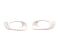 pour Pare-Chocs Avant, Cadre de Phare antibrouillard, Grille de calandre (1 Paire, Blanc), Compatible avec Jazz GE6 GE8 2012 2013 2014