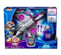 pour Pat Patrouille Movie - Figurine et vehicule Deluxe Stella Jet interactif 2 en 1 - Effets sonores et Lumineux - Set Avion avec Carte